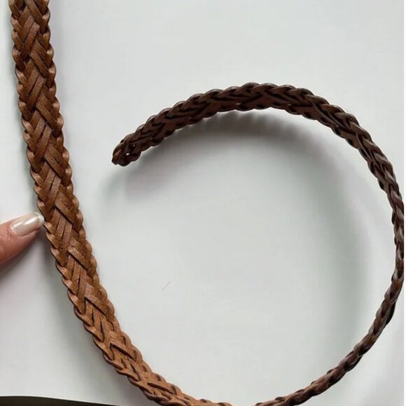 Leather Braided Belt - Picture 2 of 11